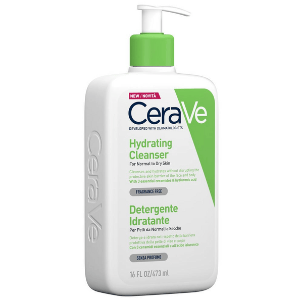Cerave Detergente Idratante Viso e Corpo Pelle Normale/Secca Senza Profumo 473ml