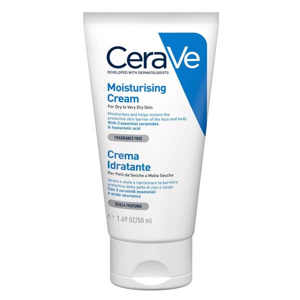Cerave Crema Idratante Viso e Corpo 50ml per Pelli Secche con 3 Ceramidi