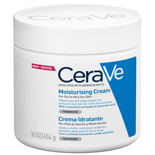 Cerave Crema Idratante Viso e Corpo 454 g Per Pelle Secca e Molto Secca