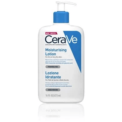 Cerave Lozione Idratante Viso e Corpo con 3 Ceramidi e Acido Ialuronico 473ml
