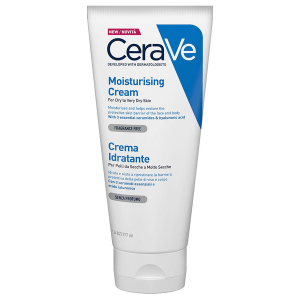 Cerave Crema Idratante Viso e Corpo per Pelli Secche Ipoallergenica Non Comedogena 177ml