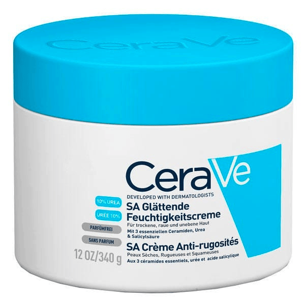 Cerave SA Crema Levigante Urea 10% Acido Salicilico 340g Pelle Secca e Ruvida