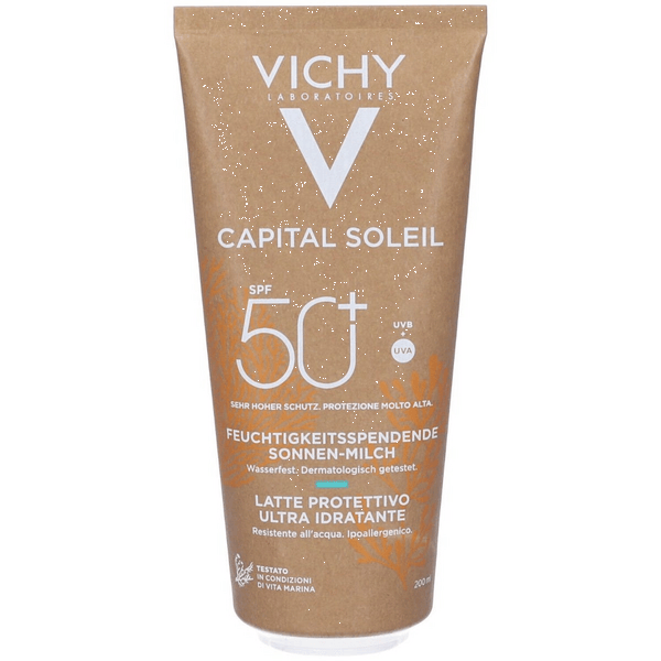 Vichy Capital Soleil Latte Solare SPF50+ Eco Sostenibile Viso Corpo 200ml
