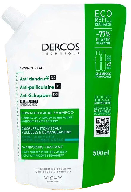 DERCOS Eco Ricarica Forfora 500ml