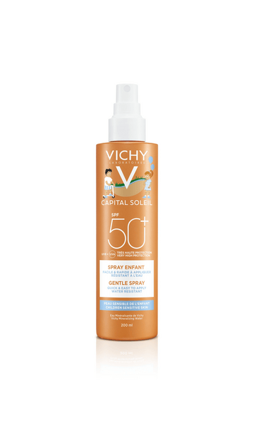 Vichy Capital Soleil Spray Solare Bambini SPF 50+ Alta Protezione Resistente Acqua