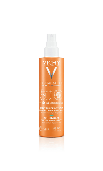 Vichy Capital Soleil Spray Solare Cell Protect Fluido Ultra Leggero SPF50