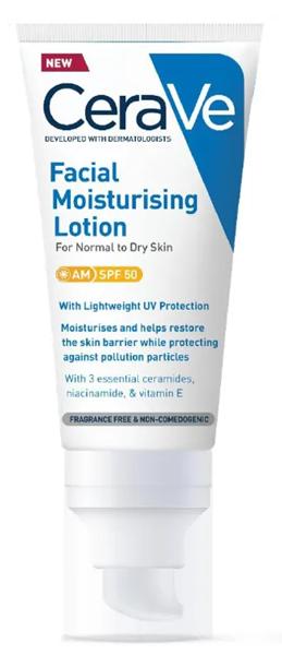 Cerave Crema Viso Idratante SPF50 Non Comedogena Senza Profumo 50ml