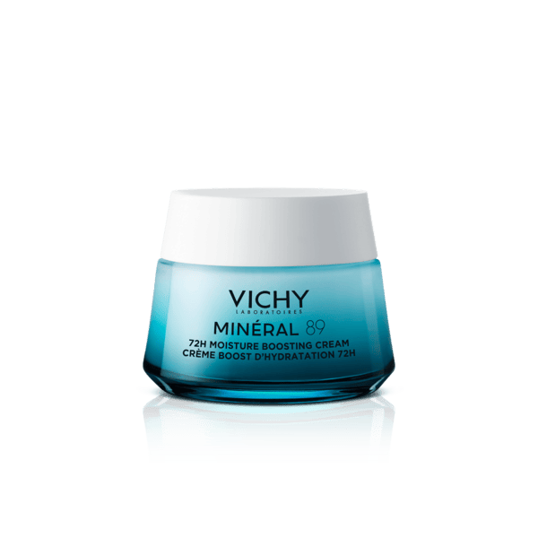 Vichy Minéral 89 Crema Viso Booster Idratazione 72H Leggera Tutti Tipi Pelle 50ml