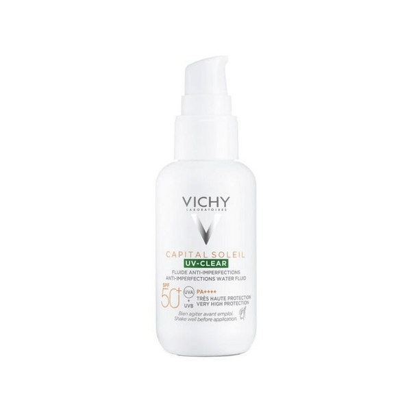 Vichy Capital Soleil UV Clear SPF50+ Fluido Viso Anti-Imperfezioni Pelle Mista 40ml