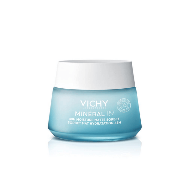 Vichy Minéral 89 Gel Idratante Mat Pelle Mista Grassa Vasetto Acido Ialuronico