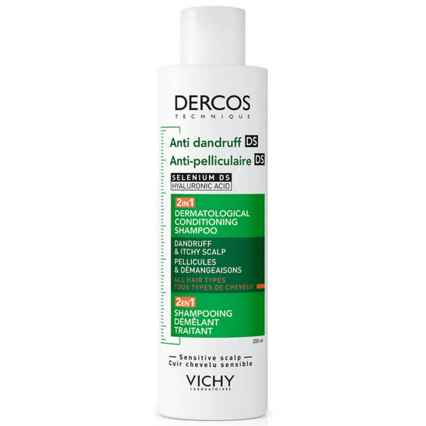 Vichy Dercos Ds Shampoo Balsamo 2in1 Antiforfora Capelli Normali Grassi 200ml