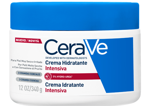 CeraVe Crema Idratante Intensiva 340 gr per Pelli Molto Secche e con Sensazione di Prurito