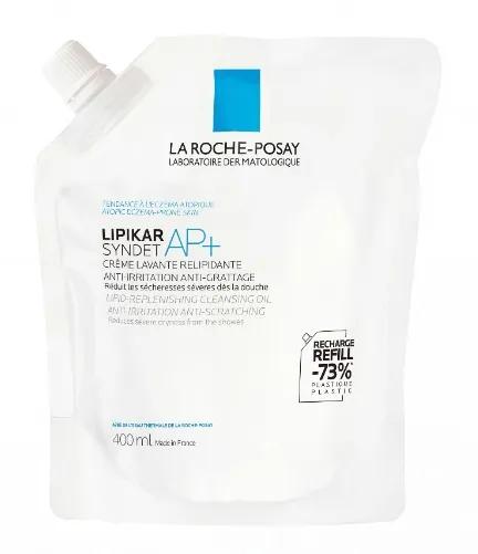 La Roche Posay Lipikar Syndet AP+ Crema Detergente Ultra-delicata 400 ml REFILL Per la Pelle a Tendenza Atopica Formato Ricarica
