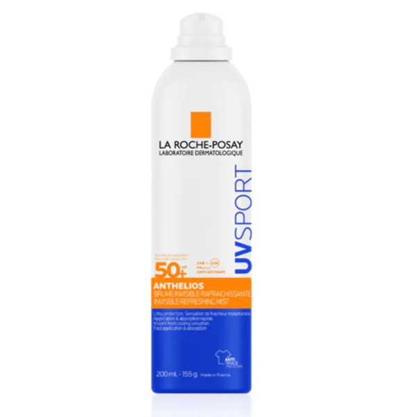 La Roche-Posay Anthelios UVSport 200 ml Spray Invisibile SPF50+ per Sport All'Aperto Resistente Acqua e Sudore