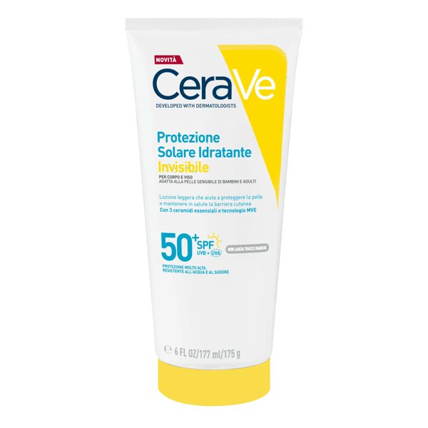 Cerave Protezione Solare Idratante Viso e Corpo Crema Invisibile SPF50+ 177 ml