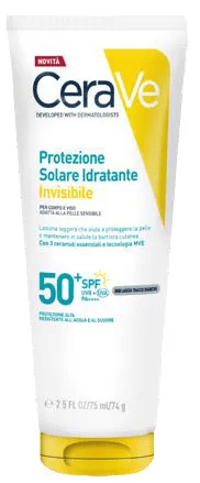 Cerave Protezione Solare Idratante Viso e Corpo Crema Invisibile SPF50+ 75 ml