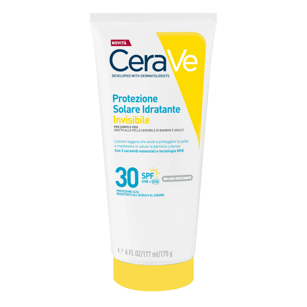 Cerave Protezione Solare Idratante Viso e Corpo Crema Invisibile SPF30 177 ml