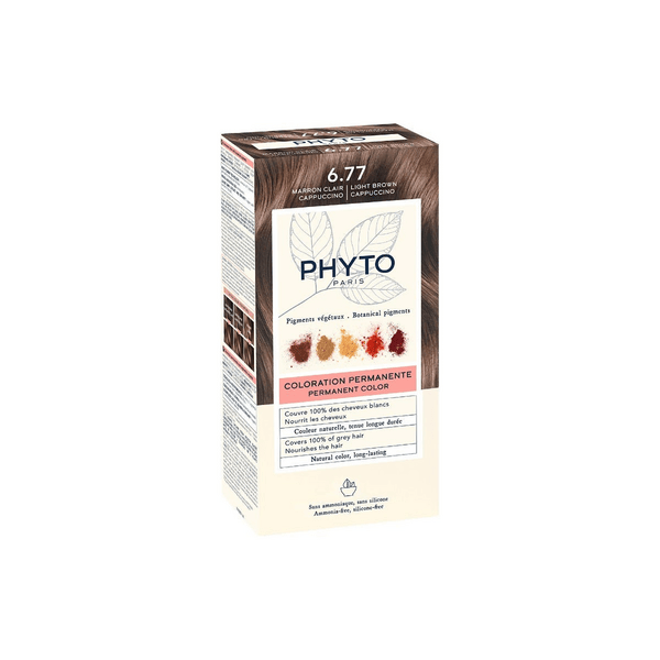 Phyto Color 6.77 Marrone Chiaro Cappuccino Tintura Permanente Per Capelli