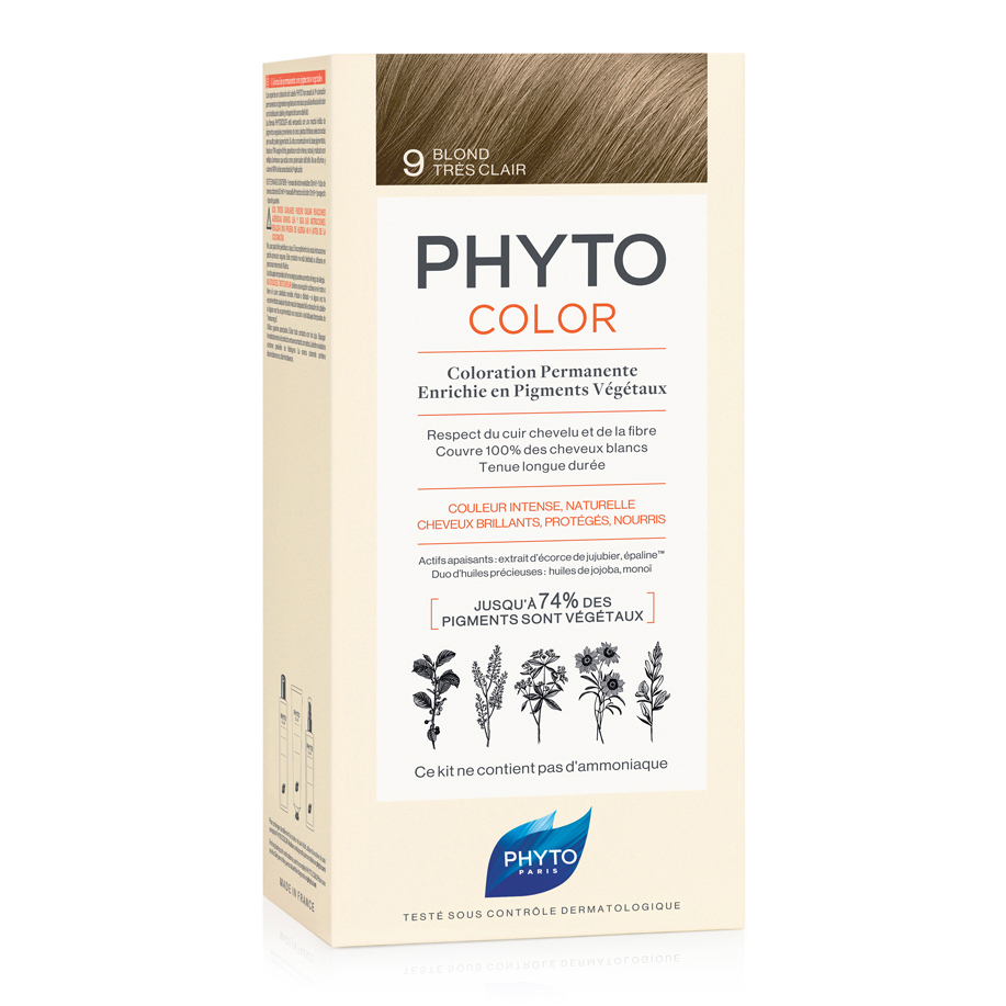 Phytocolor 9 biondo chiariss 1 latte + 1 crema + 1 maschera + 1 paio di guanti