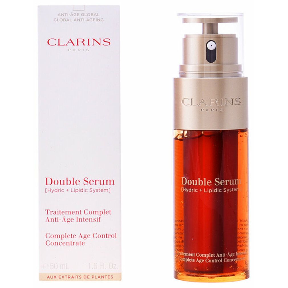 Siero Doppio Clarins Concentrato Completo di Controllo dell'Età 50ml 50 ml Elisir