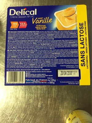 DELICAL CREME VANIGLIA 4X125G
