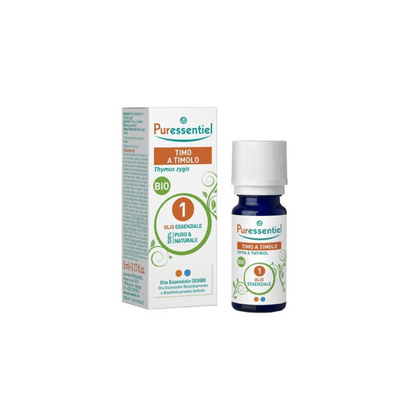 Puressentiel Olio Essenziale Timo Timolo Bio Per il Benessere di Naso e Gola 5ml — confronto prezzi