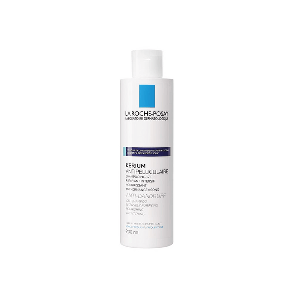 La Roche Posay Kerium Shampoo Gel Antiforfora Grassa Per Capelli Grassi 200ml
