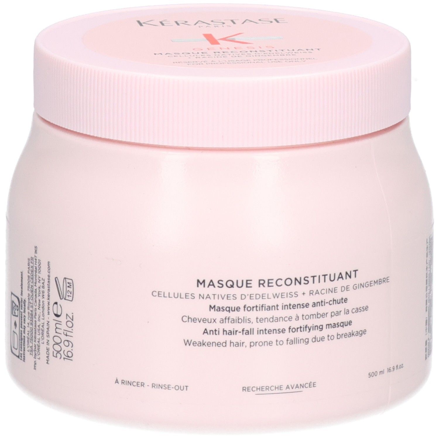 KERASTASE PARIS GENESIS - MASQUE RECONSTITUANT , Maschera anti-caduta per capelli indeboliti 500ml