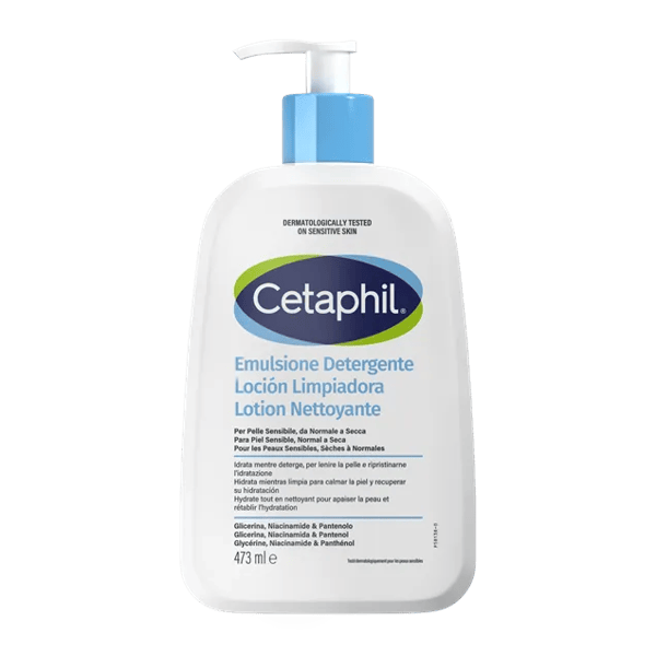 Cetaphil Emulsione Detergente Per Pelle Sensibile, da Normale a Secca 473ML
