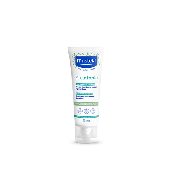 Mustela Stelatopia Crema Viso Pelle Molto Secca e a Tendenza Atopica 40 ml