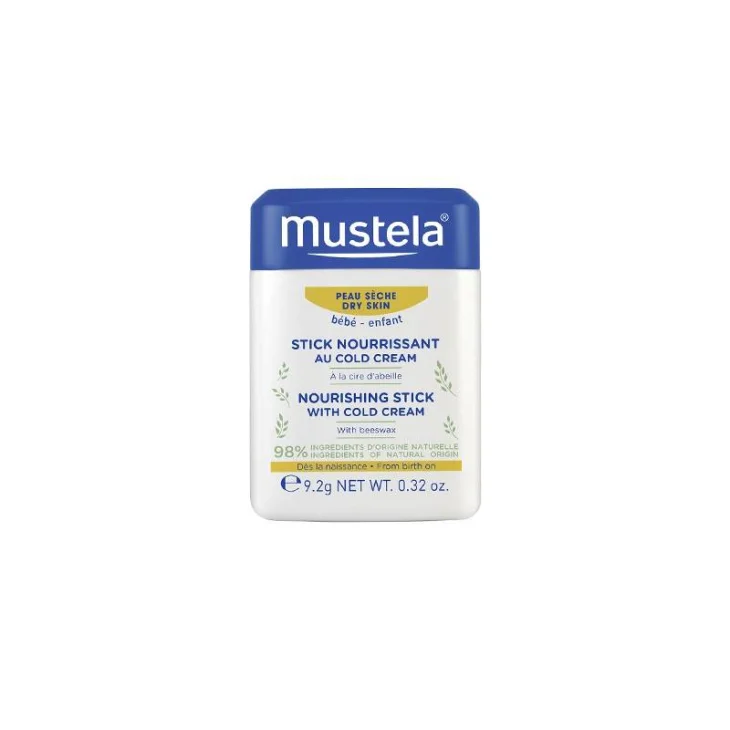 Mustela Hydra-Stick alla Cold Cream per Pelle Secca, 9.2g