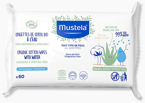 Mustela salv acq cot bio 60pz
