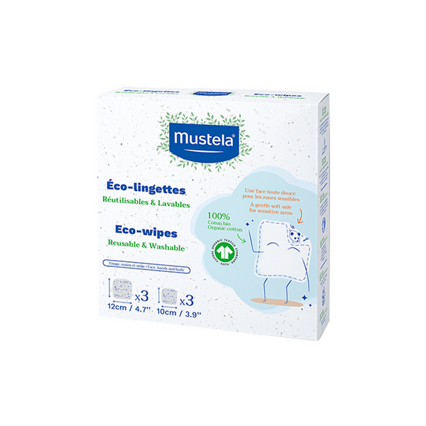 Mustela Eco-Wipes Kit Salviette Lavabili e Riutilizzabili per l’Igiene Quotidiana 6 pezzi — confronto prezzi