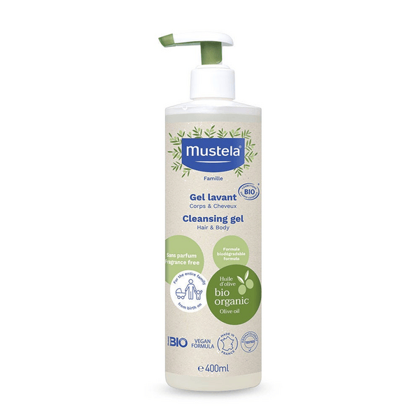 Mustela Gel Detergente Bio Senza Profumo 400 ml Corpo e Capelli