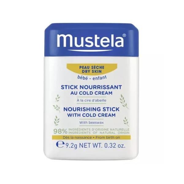 Mustela Stick Nourrissant crema fredda e cera d'api 9,2 g per Labbra e Zone Secche per Neonati