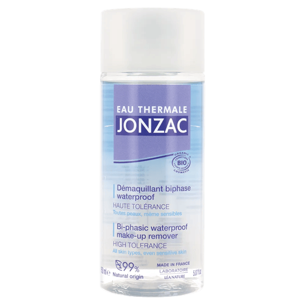 Jonzac Detergente Struccante Bi-Fase Waterproof Delicato e Naturale 150 ml