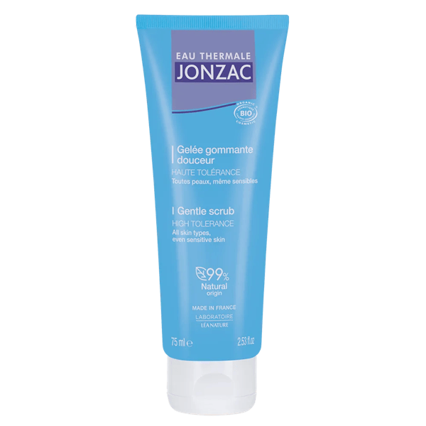 Jonzac Rehydrate Gel Gommage Dolce 75 ml Esfoliante Idratante per Pelle Sensibile