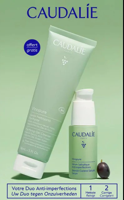 Caudalie Vinopure Duo Anti-imperfezioni Con Siero Salicilico 30ml + Gel Detergente Purificante 150ml — confronto prezzi