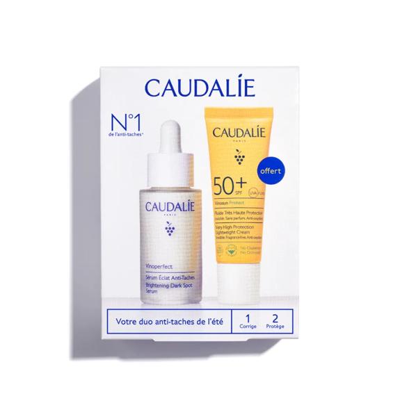 Caudalie Vinoperfect Kit Siero Illuminante 30 ml + Vinosun Protect SPF 50+ Fluido Solare 20 ml