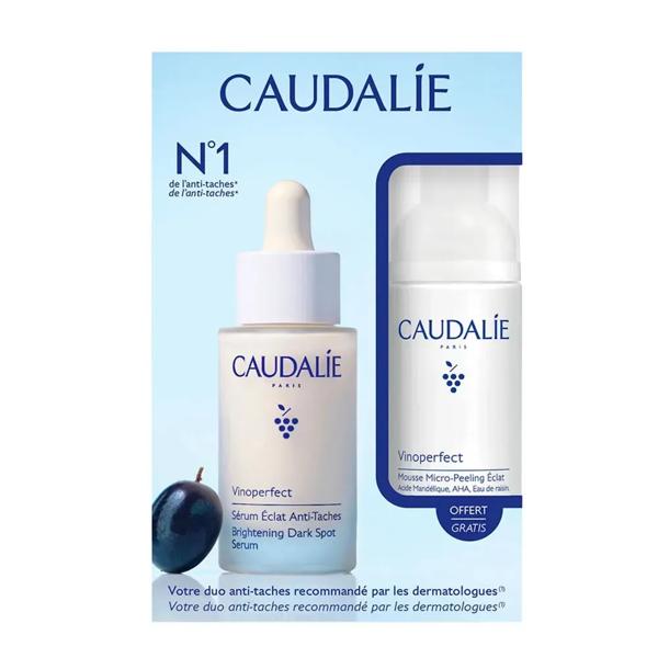 Caudalie Vinoperfect Cofanetto Siero Anti-Macchie e Mousse Micro-Peeling