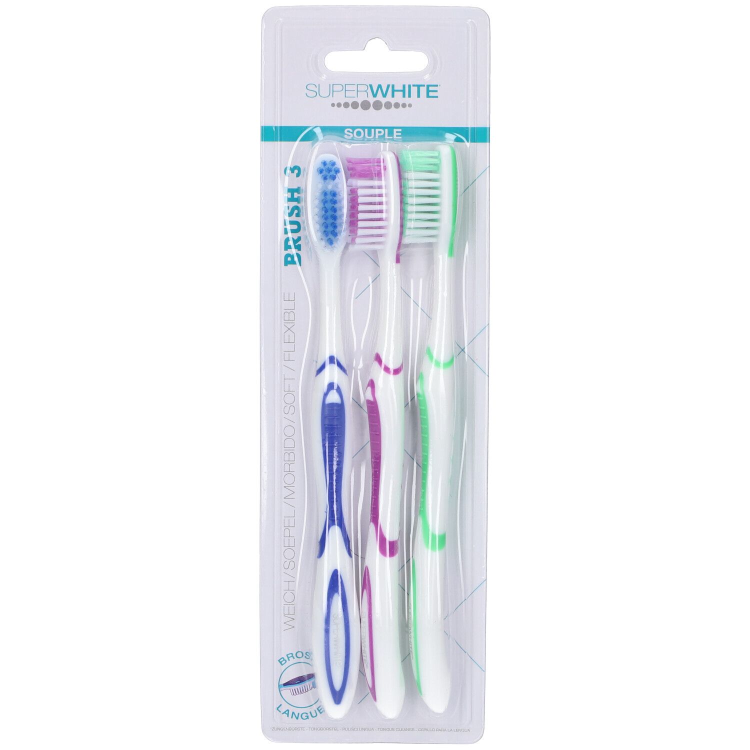 SUPERWHITE BRUSH SPAZZ SOFT3PZ