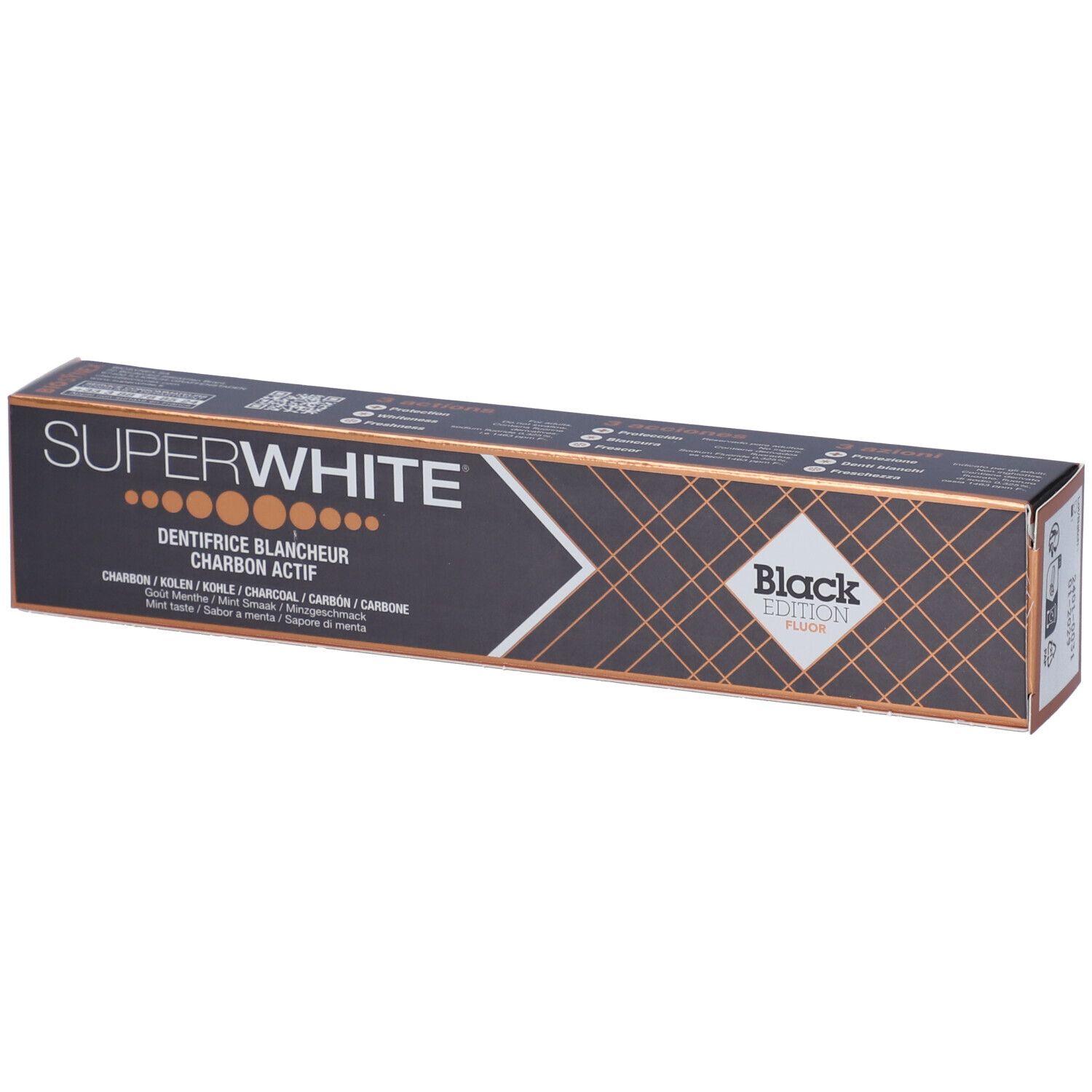 Superwhite Dentifricio Carbone Black Edition 75ml 75 ml — confronto prezzi