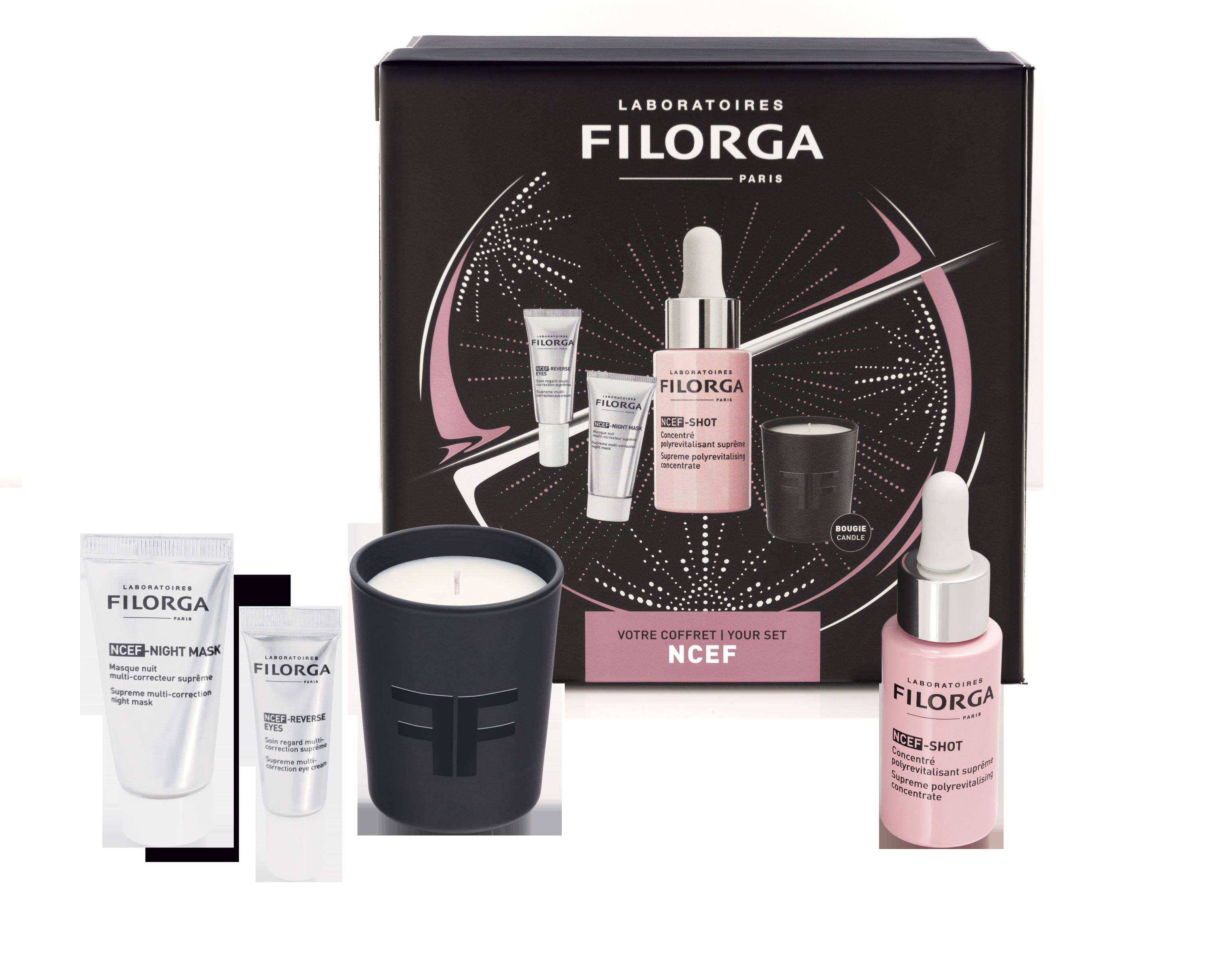 Filorga NCEF - Set Pelle da Sogno NCEF-Shot 15ml + Occhi 4ml + Mask 15 + Candela