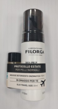 Filorga Skin Prep Mousse Detergente Enzimatica 150ml + Olio Sublimatore Formato Viaggio 30ml