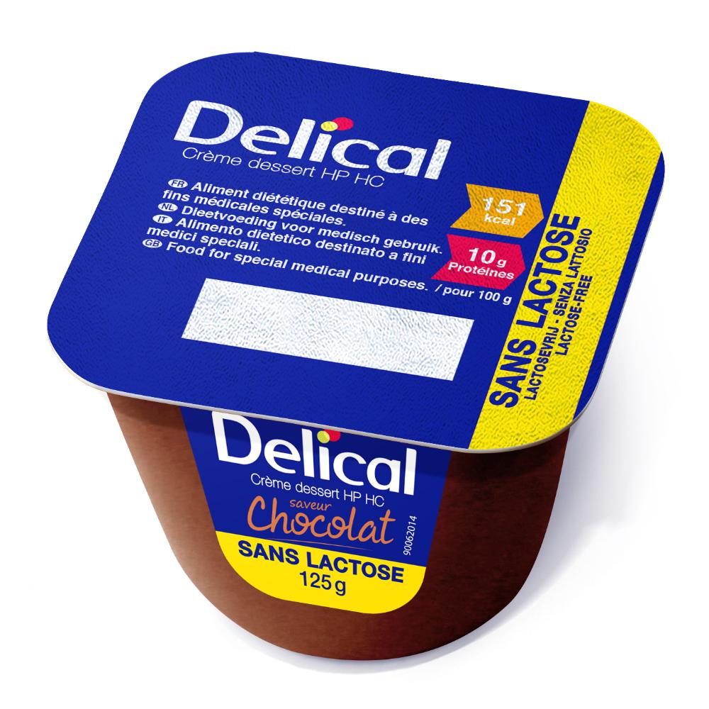 Delical Crema Dessert Cioccolato Alimento A Fini Medici Speciali 4 X 125 Grammi
