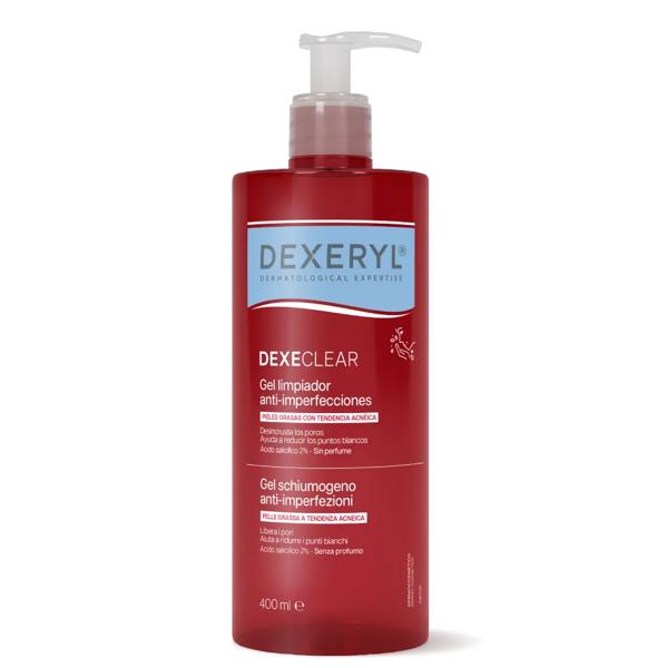 Dexeryl Dexeclear Gel Schiumogeno Anti-imperfezioni 400 ml Per Pelle Grassa e Acneica