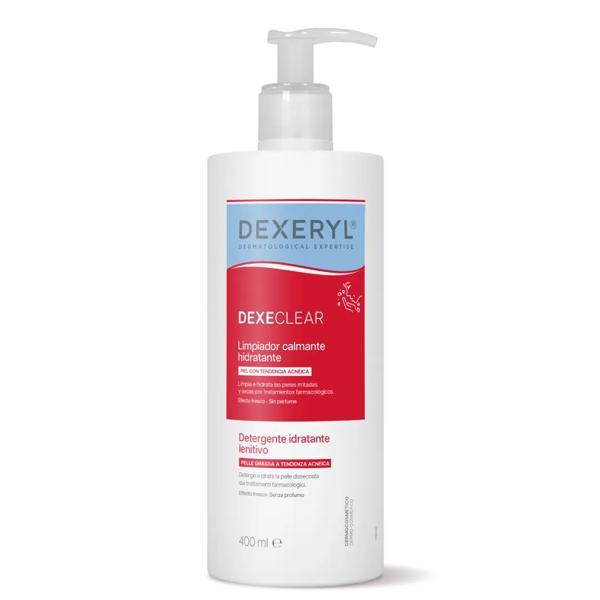 Dexeryl Dexeclear Detergente Idratante Lenitivo per Pelle Sensibile a tendenza Acneica 400 ml