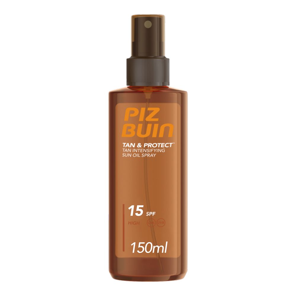 PIZ BUIN Tan Protect Olio Spray Intensificatore Abbronzatura SPF 15 con Filtro Solare UVA/UVB 150 ml
