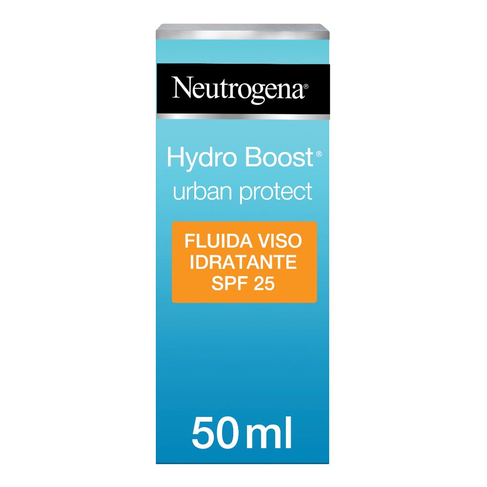 Neutrogena Hydro Boost Urban Protect Fluida Idratante SPF 25 con Acido Ialuronico e Vitamina C 50 ml Crema solare — confronto prezzi