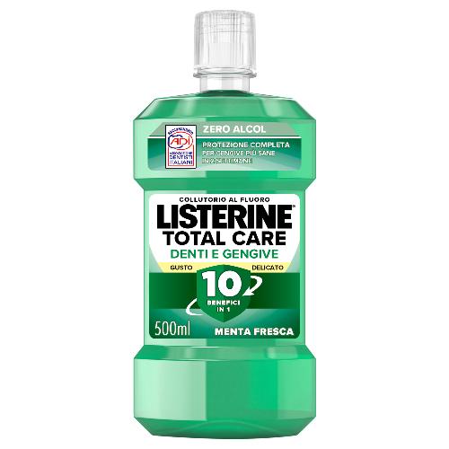 Listerine Difesa Denti Gengive Collutorio al Gusto Delicato alla Menta Delicata 500 ml Senza Alcool